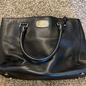 Michael Kors Black Leather Satchel